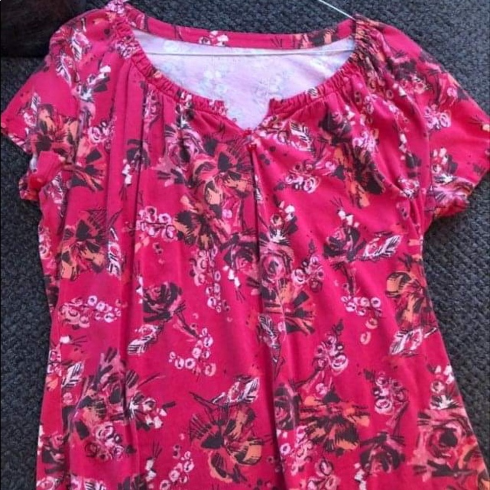 Pink floral top